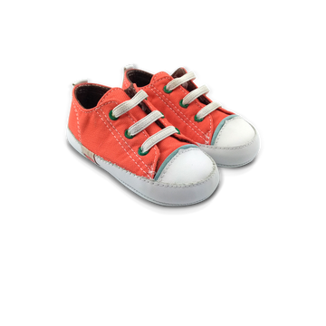 Zapato tipo converse para bebé naranja