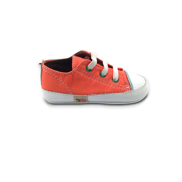 Zapato tipo converse para bebé naranja