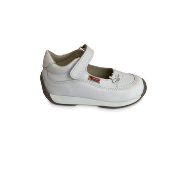 Zapatos de bebé y niña Pocholin león blancos