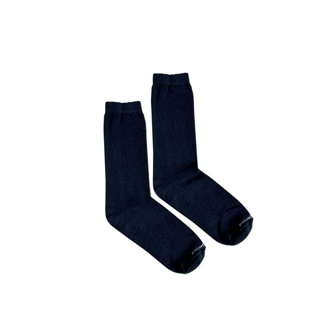 Docena de medias colegiales Azul corte medio Pocholin