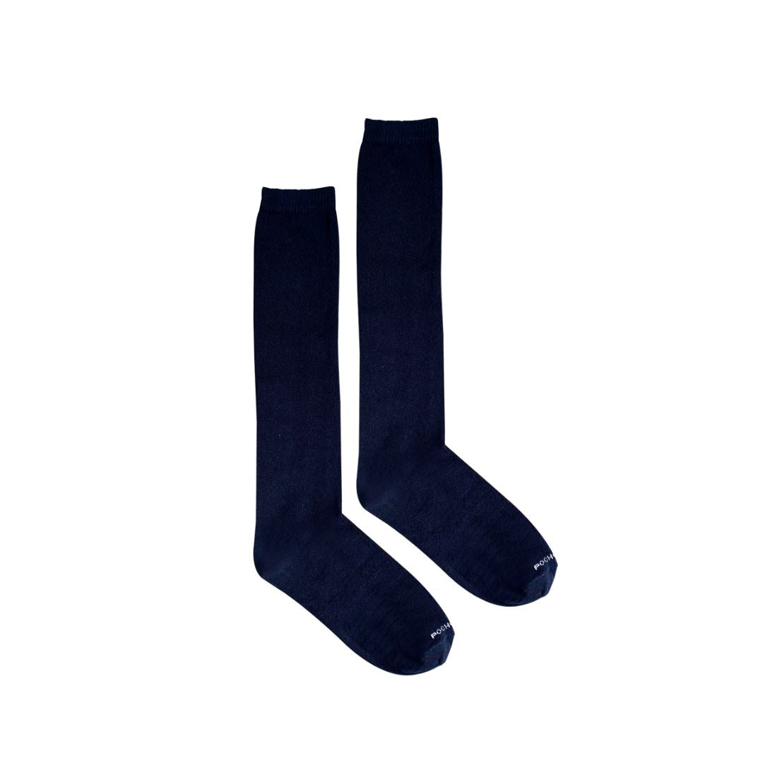 Docena de medias colegiales Azul corte alto Pocholin