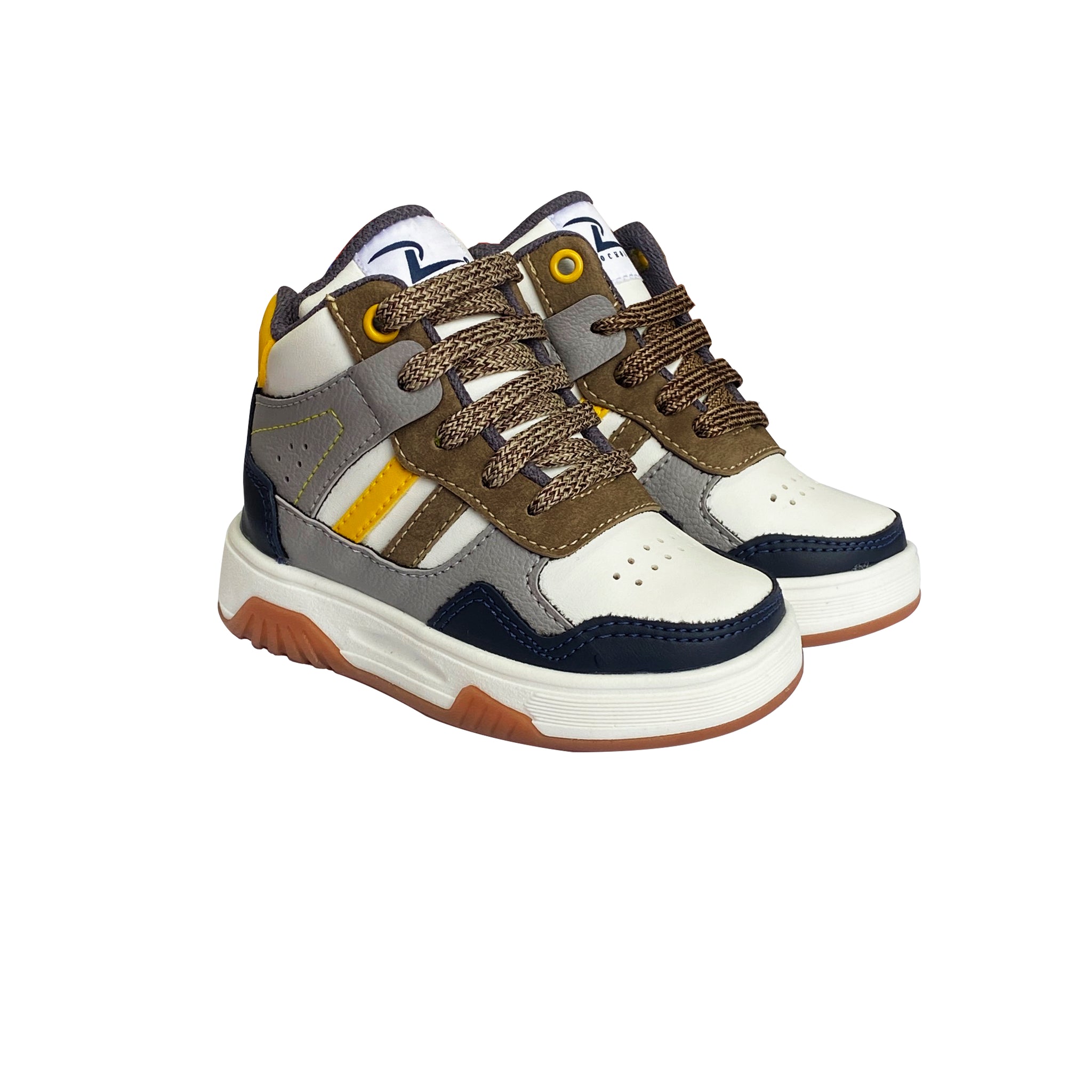 Botín Tokio Blanco/azul Pocholin