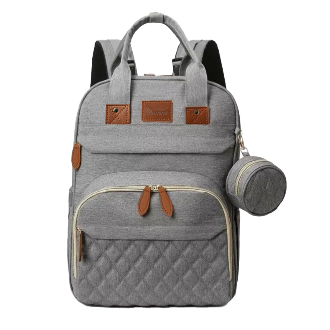 Pañalera - cuna gris