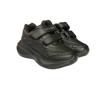 Zapatos Deportivo Colegial de cierre mágico unisex Pocholin NEGRO (INCLUYE CARTUCHERA)