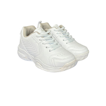 Zapatos Deportivos Colegial de trenzas unisex Pocholin BLANCO (INCLUYE CARTUCHERA)