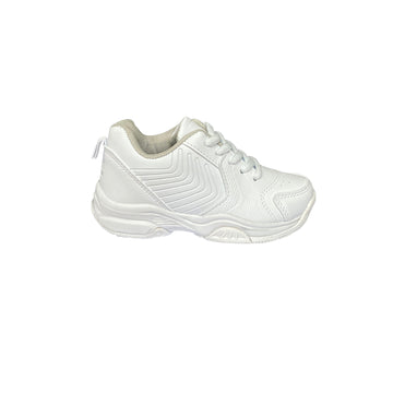 Zapatos Deportivos Colegial de trenzas unisex Pocholin BLANCO (INCLUYE CARTUCHERA)