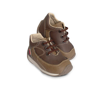 Zapatos de bebé y niño Pocholin león Marrón