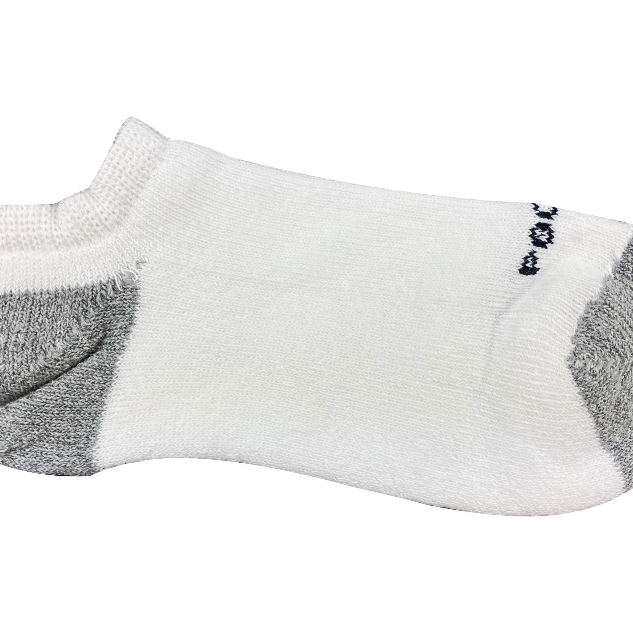 Docena de medias tobilleras blanco gris Pocholin