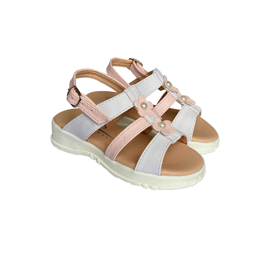 Sandalias Mini Chic blanca / rosada