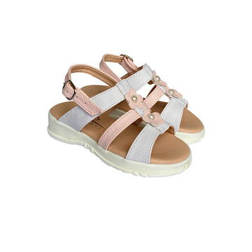 Sandalias Mini Chic blanca / rosada