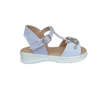 Sandalias Mini Chic blanca / plateada