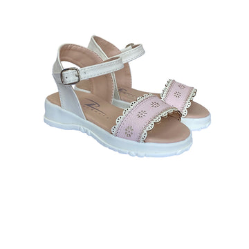 Sandalias Mini Chic rosada / beige