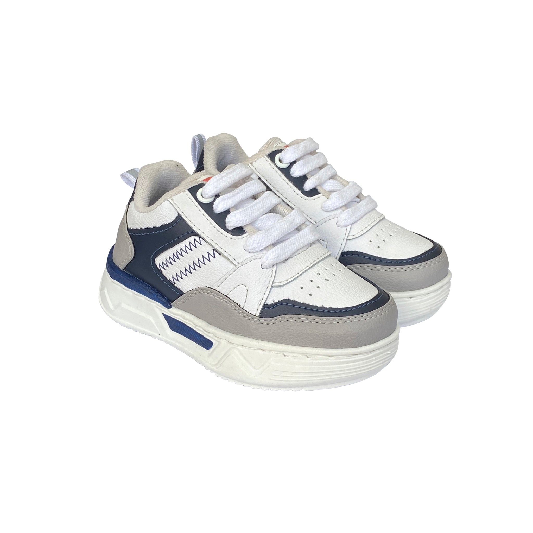 Zapato Orión Pocholin Blanco/azul