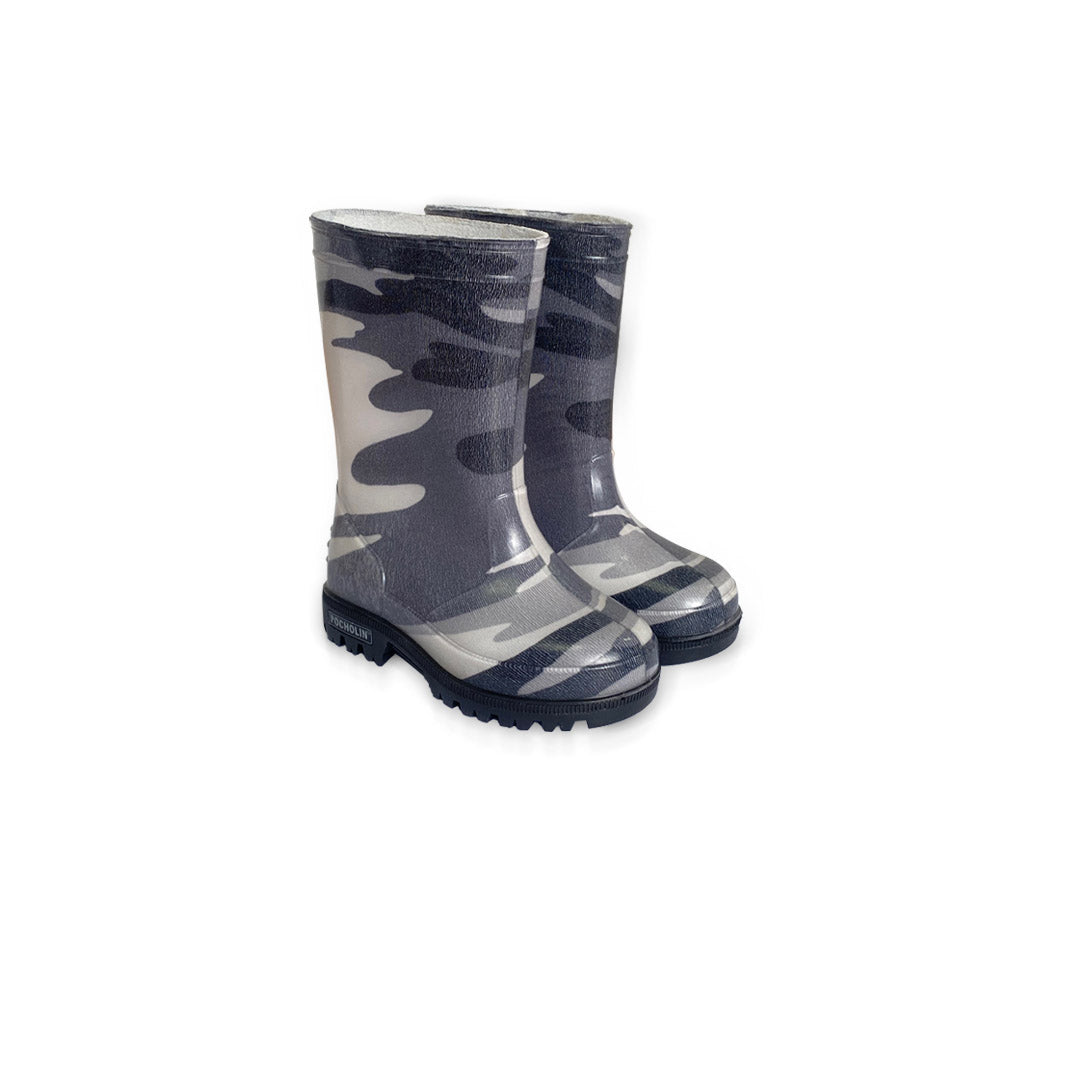 Botas de lluvia Pocholin gris camuflada