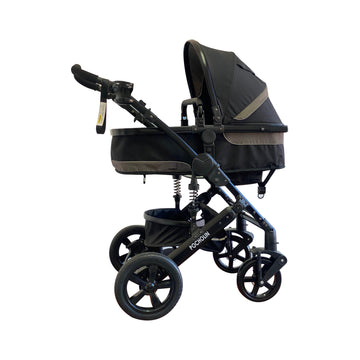 Coche con moisés y portabebe Negro Pocholin