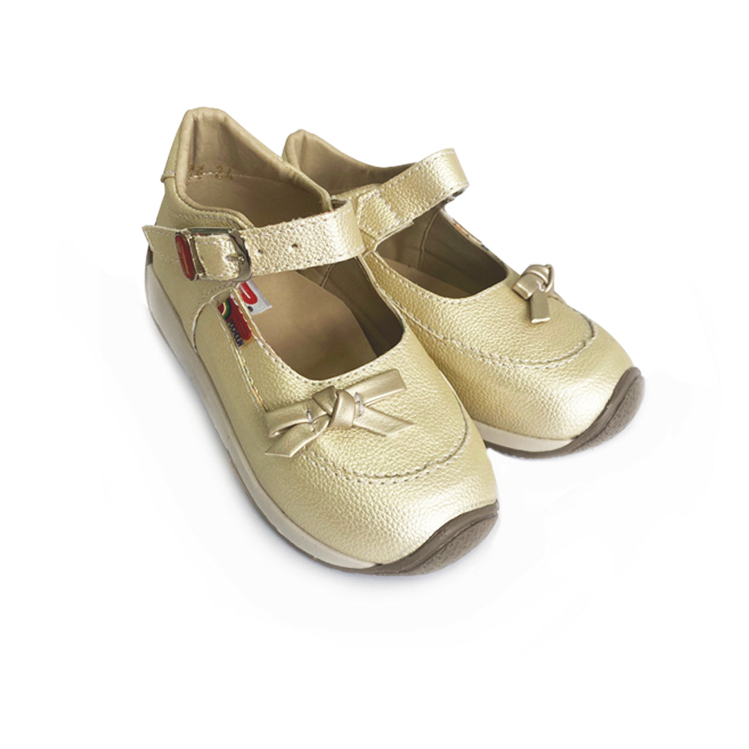 Zapatos de bebé y niña Pocholin león champagne
