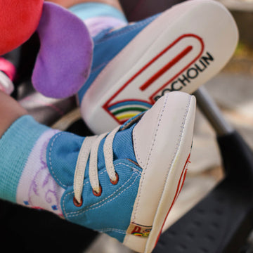 Bota tipo converse bebé Azul