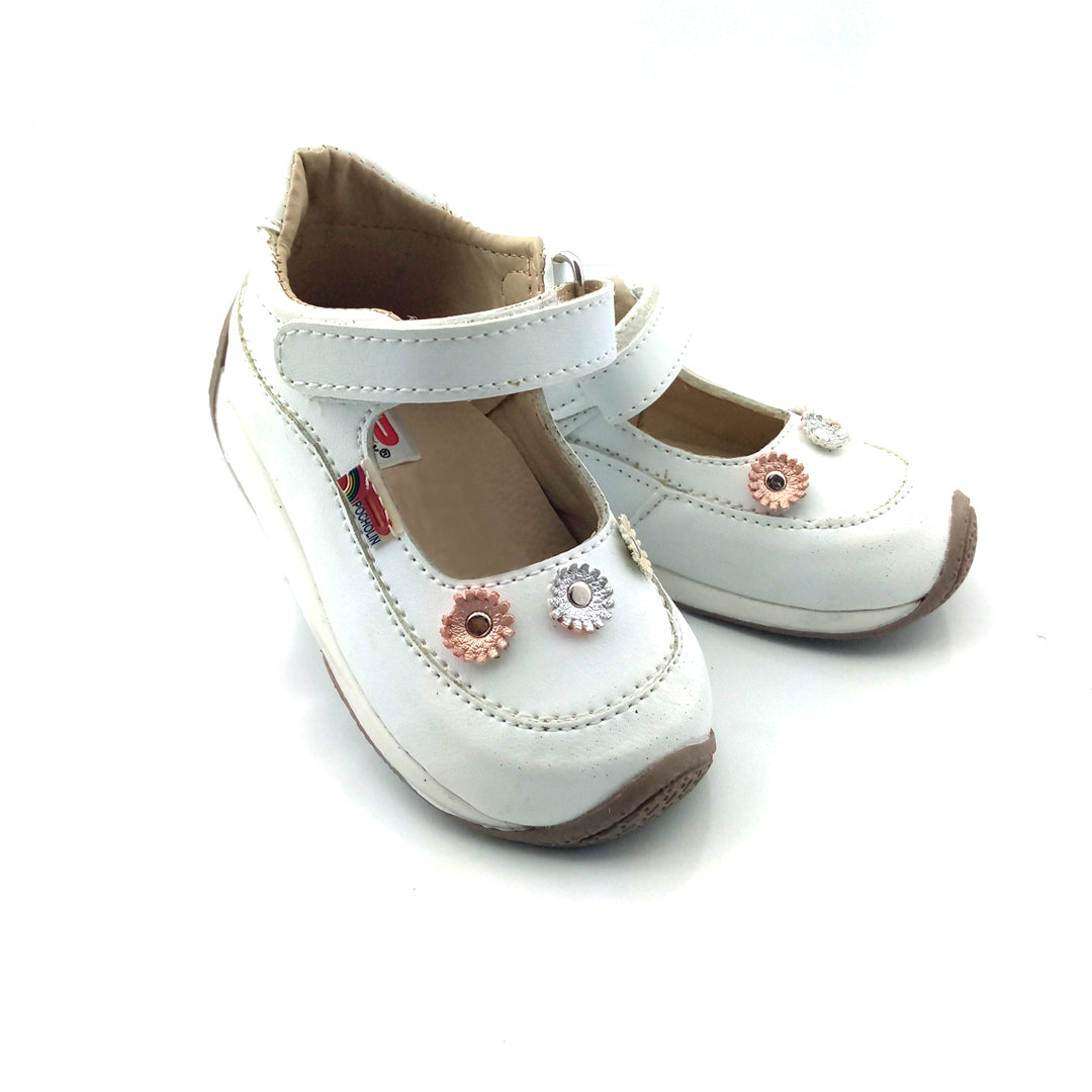 Zapatos con flor de bebé y niña Pocholin león
